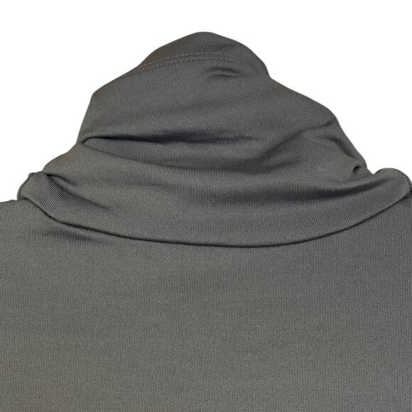 Susan Graver Size Small Gray Grey Essentials Liquid Knit Mock-Neck Tunic Top - Picture 4 of 6